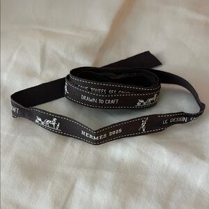 Hermes Black Ribbon Accessory